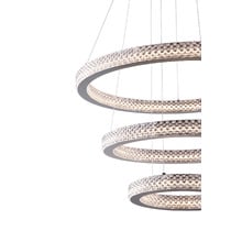 Jones Iron & Acrylic LED 3 Tier Pendant Light